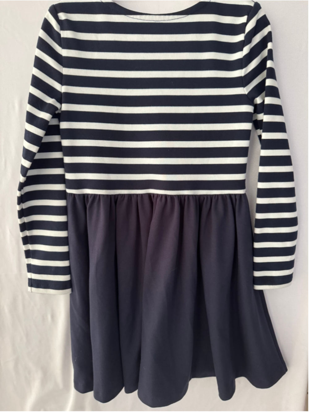 Polo Ralph Lauren girls navy and white striped dress - Picture 4 of 6